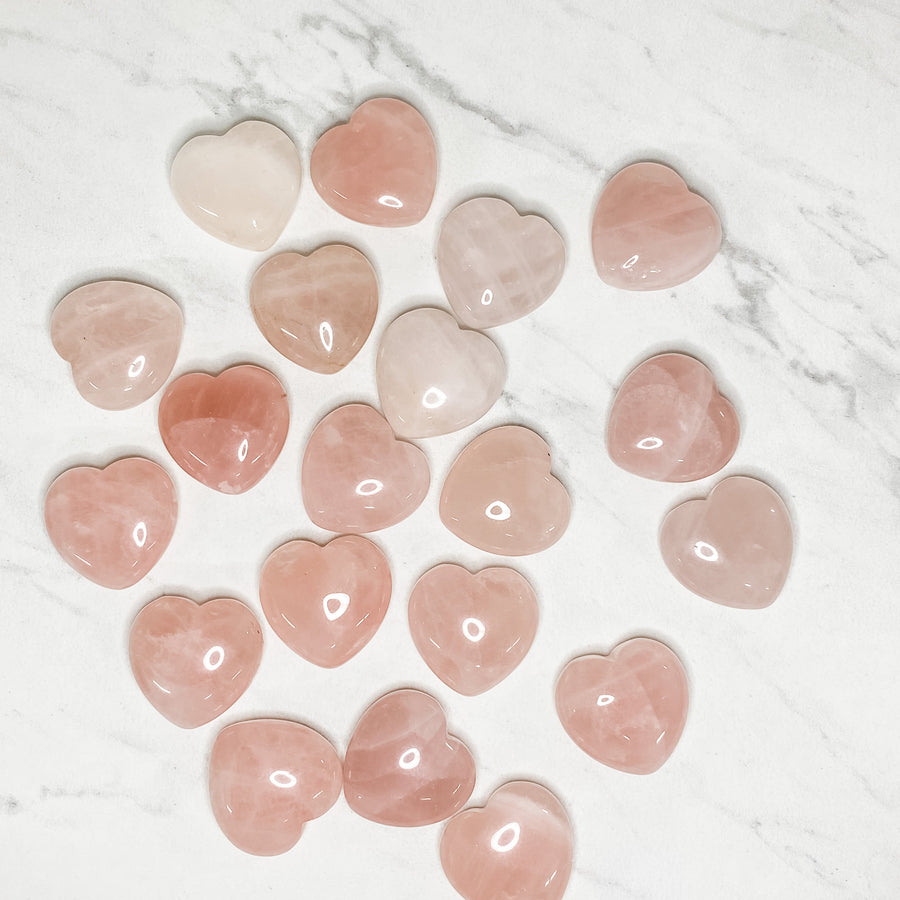 Close up of heart shaped crystals and stones by indigenous artist 7