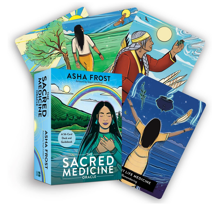 Close up of sacred medicine oracle by indigenous artist