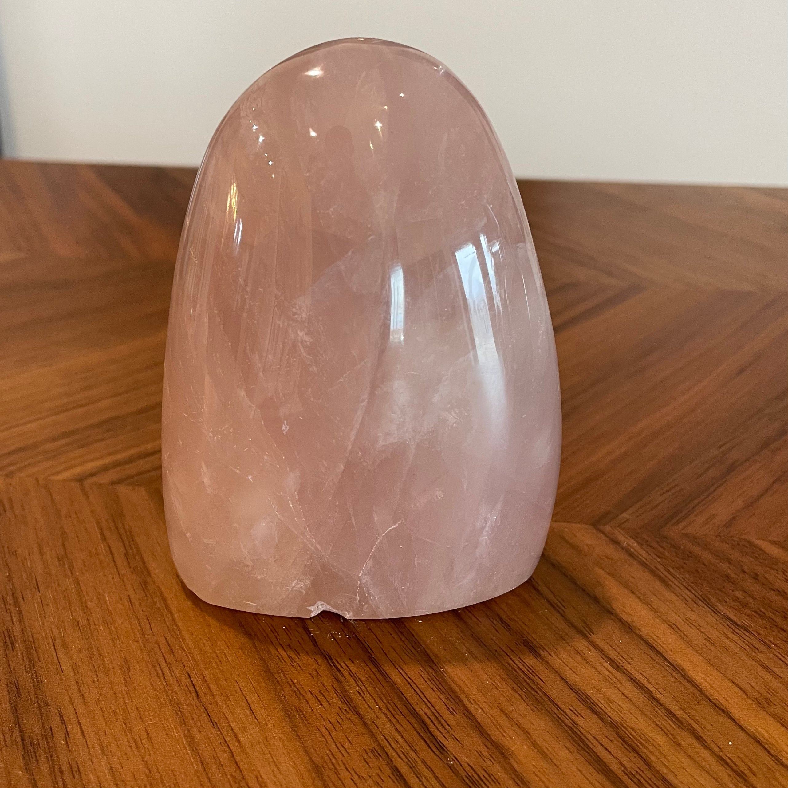 Close up of rose quartz stone by indigenous artist 10