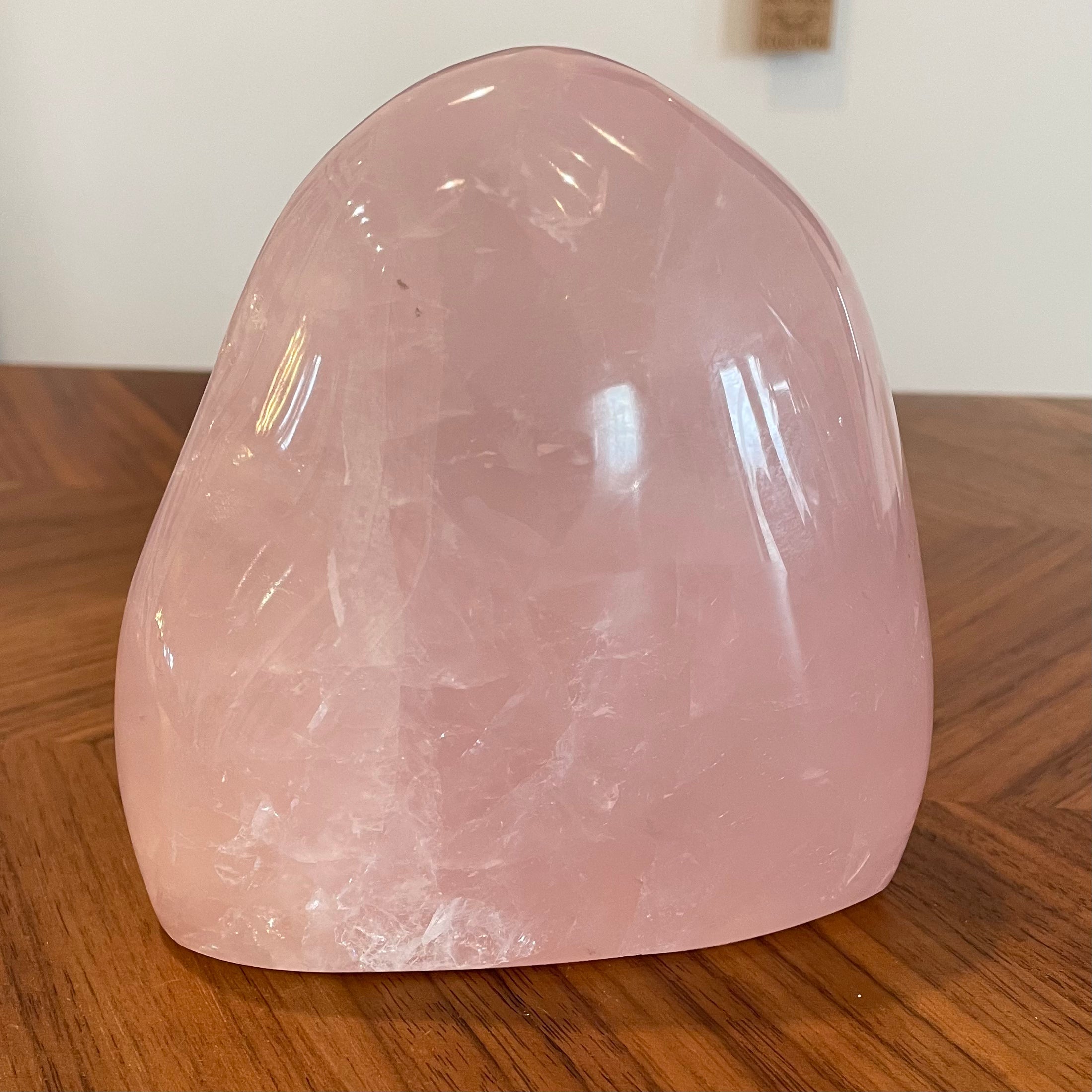 Close up of rose quartz stone by indigenous artist 2