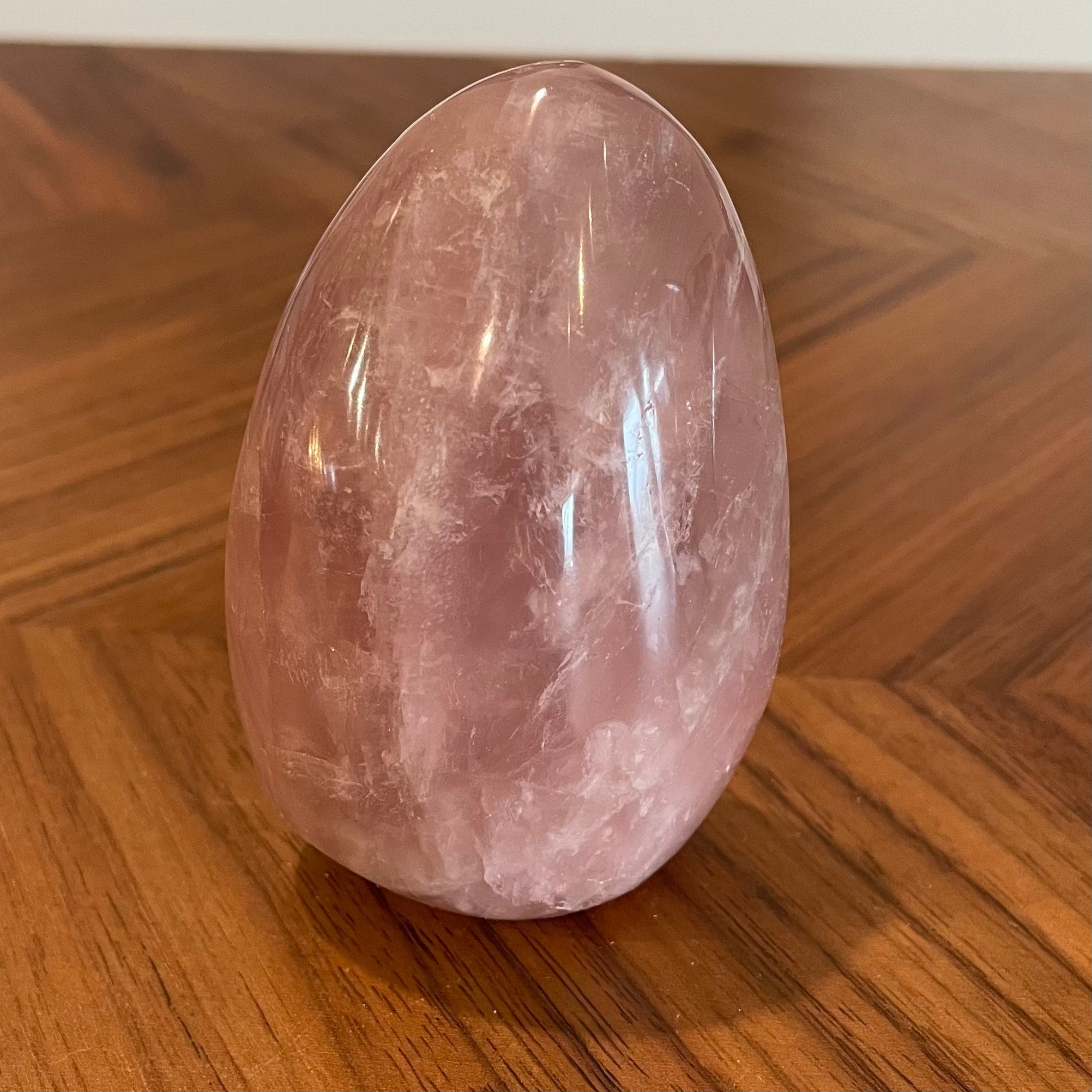 Close up of rose quartz stone by indigenous artist 6