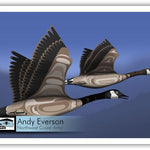 Native fine art print called Winter's Approach by indigenous artist Andy Everson