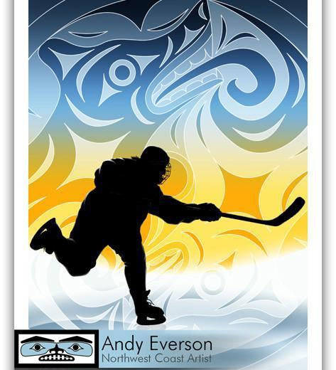 Native fine art print called Wolf by indigenous artist Andy Everson
