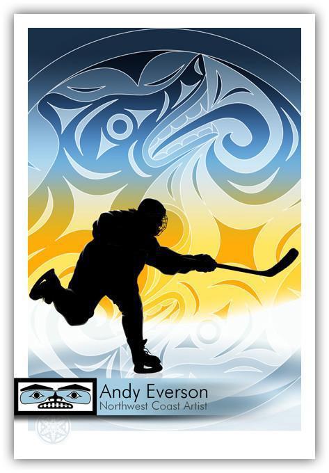 Native fine art print called Wolf by indigenous artist Andy Everson