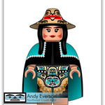 Native fine art print called Woman of Ice by indigenous artist Andy Everson