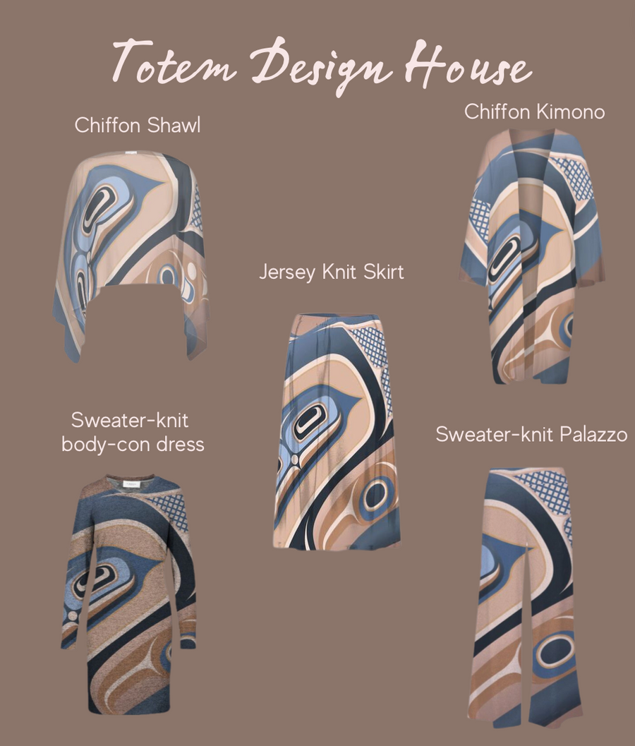 Coastal Cascades Collection created by indigenous artist