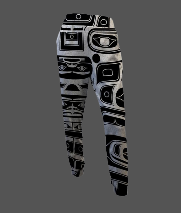 Womens pants from the Prerogative Collection created by indigenous artist
