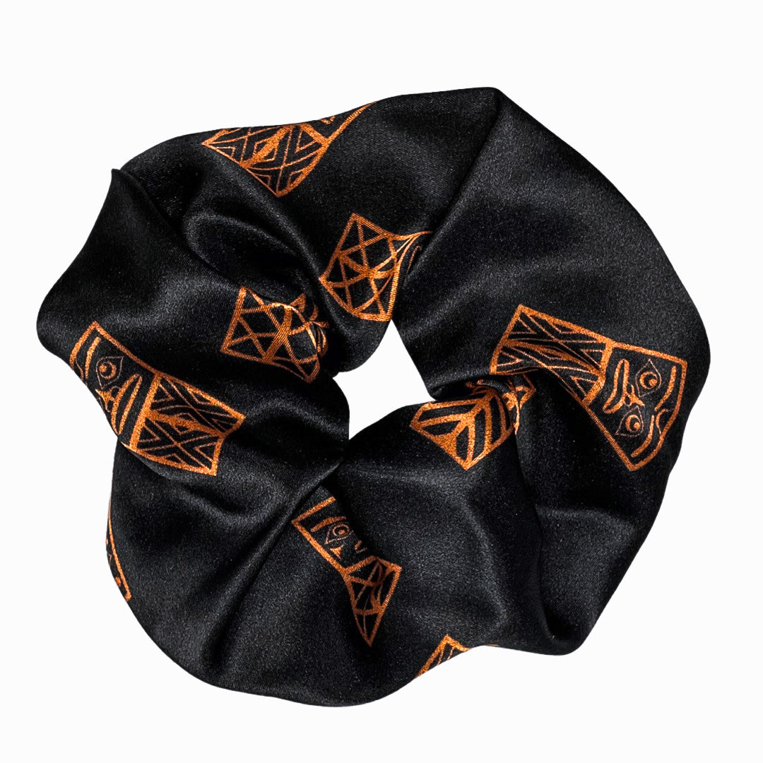 womens scrunchies created by indigenous artist in multi colors 3
