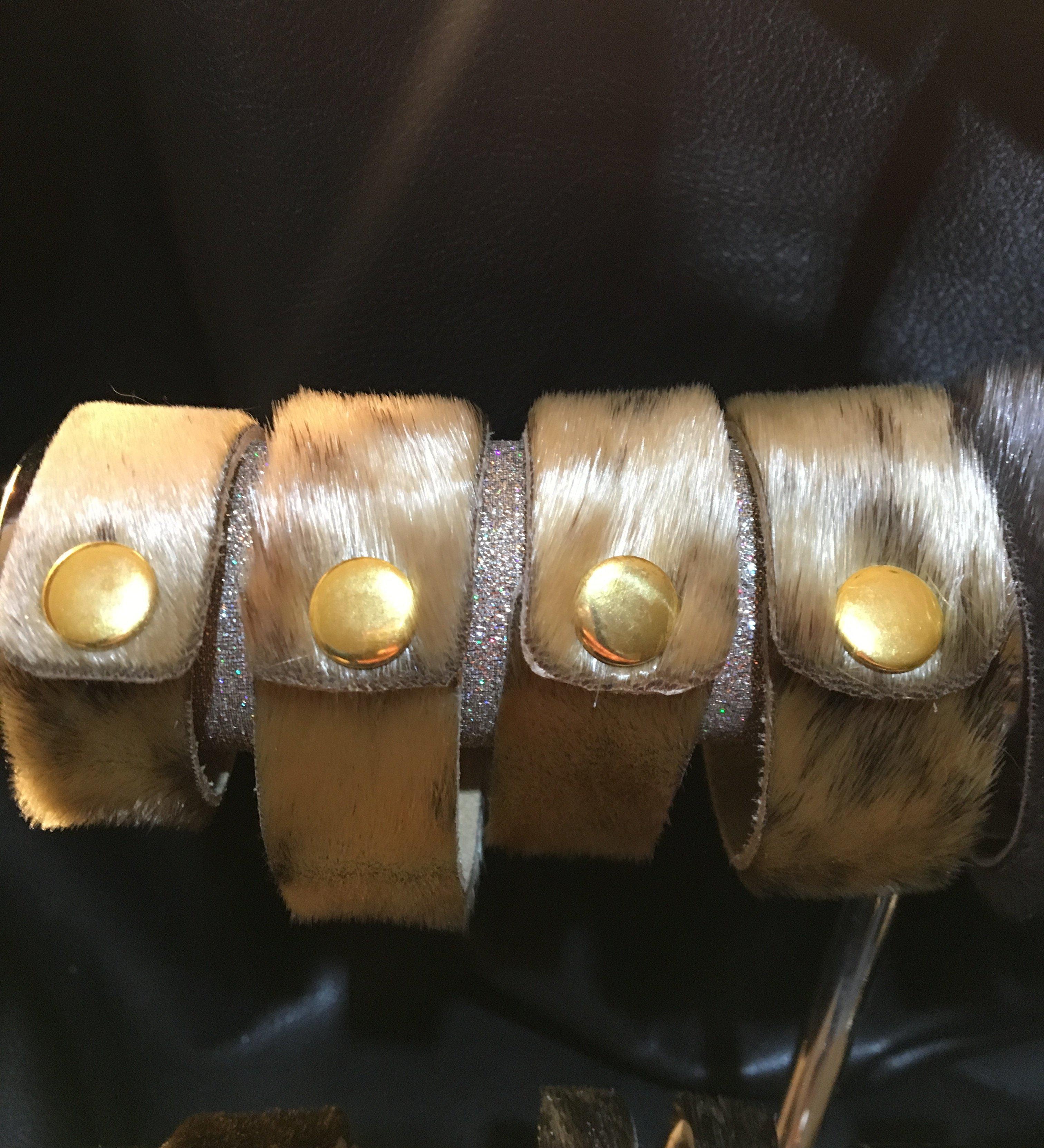 Close up of seal fur cuffs by indigenous artist 8