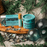 Daily Ritual Set – Relief: Black Keemun MediciTeas tin, Relief roll-on and Killer Whale Coastal Storm botanical soap