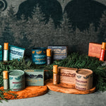 All five Daily Ritual Sets: Relief, Rest, Bliss, Soothe and Align, each with a MediciTeas tin, roll-on and botanical soap
