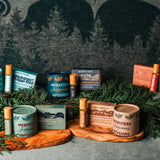 All five Daily Ritual Sets: Relief, Rest, Bliss, Soothe and Align, each with a MediciTeas tin, roll-on and botanical soap