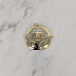 Close up of Baby pendant by indigenous artist sterling silver 4