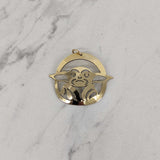 Close up of Baby pendant by indigenous artist sterling silver 4