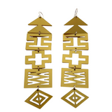 Close up of blingit customizable earrings by indigenous artist acrylic