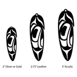 Close up of feather earrings by indigenous artist sterling silver or brass 3