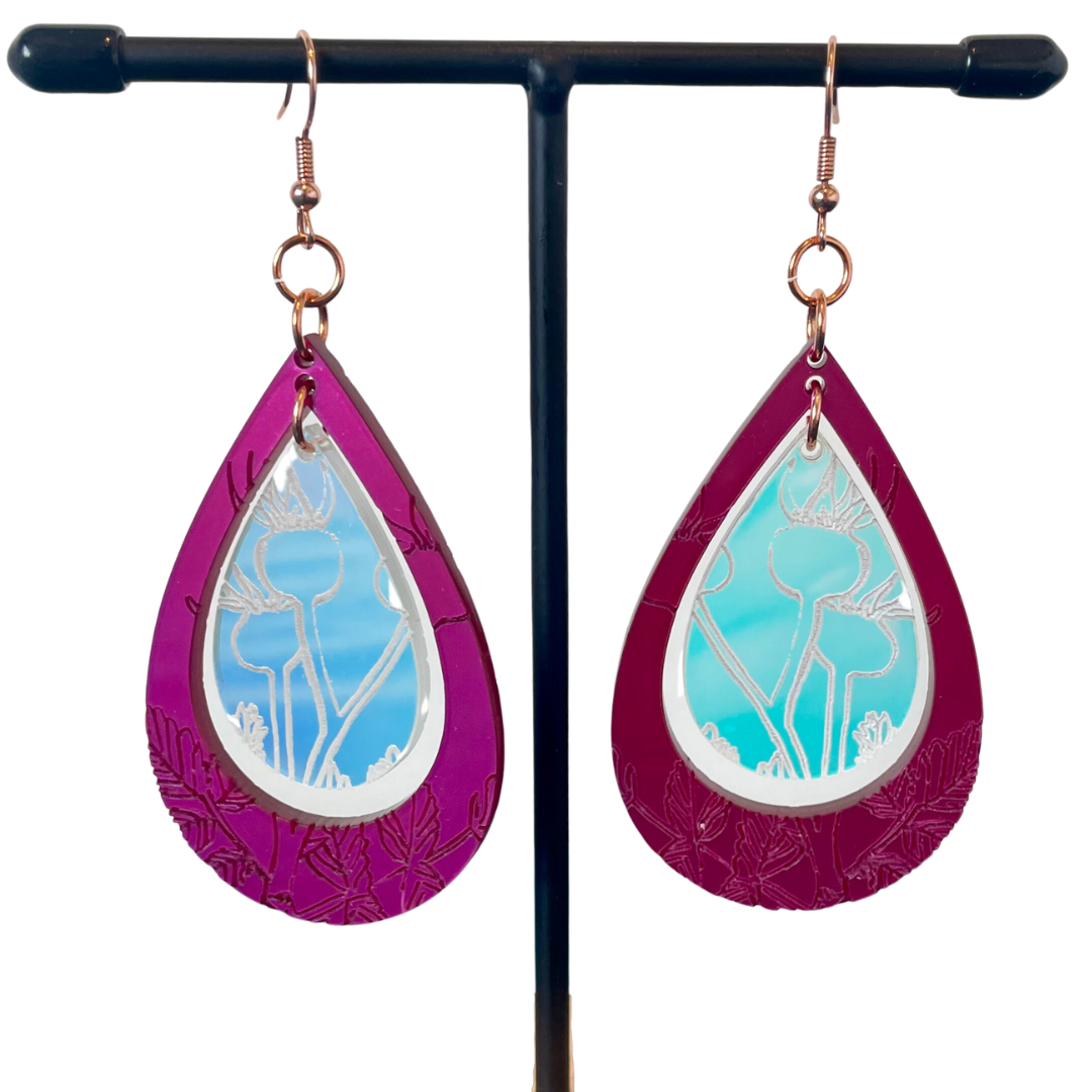 How To Make Acrylic Earrings With Cricut Maker Earrings Svg Bundle