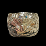Close up up of WaasGo bracelet by indigenous artist