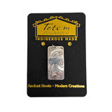 Wolf Tag Silver Pendant