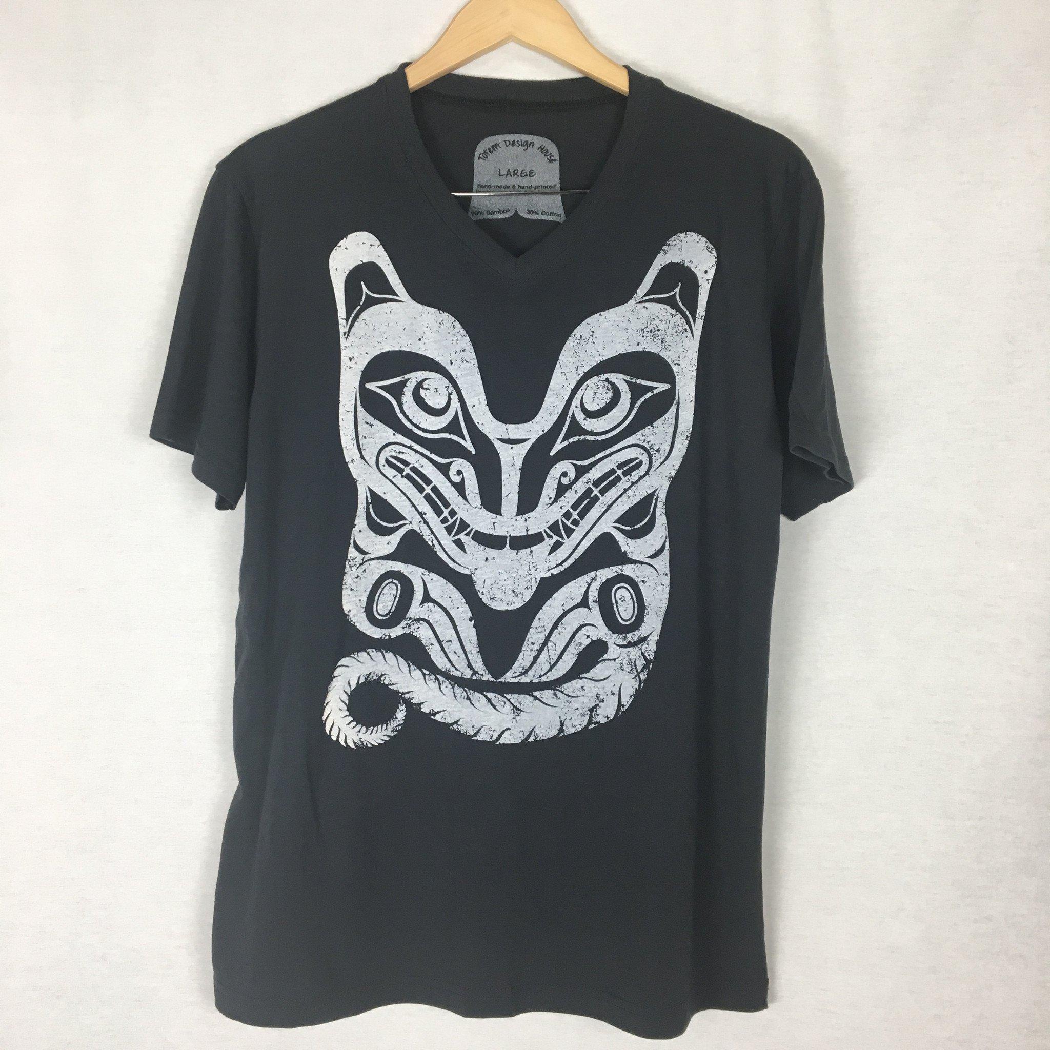 Mens/Unisex Bamboo Tshirt - Wolf