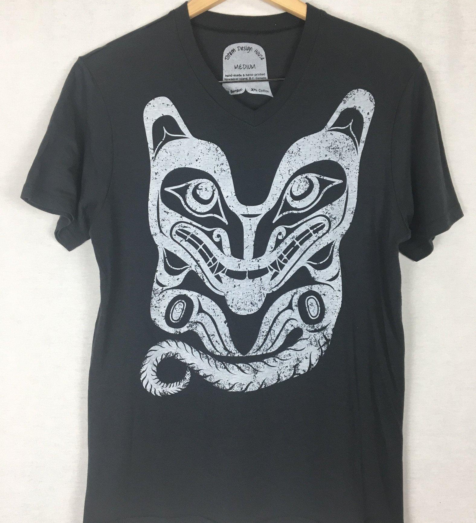 Mens/Unisex Bamboo Tshirt - Wolf
