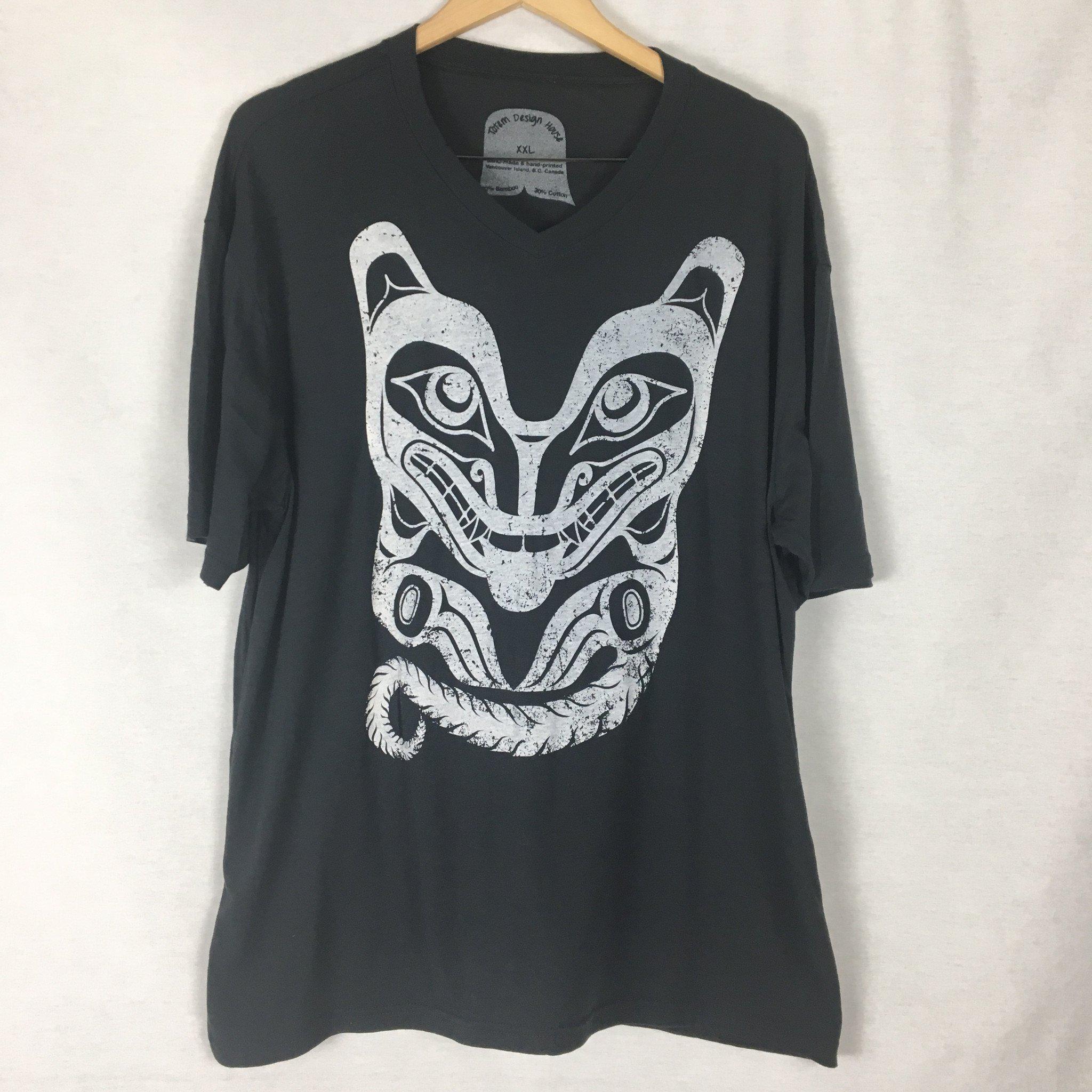 Mens/Unisex Bamboo Tshirt - Wolf